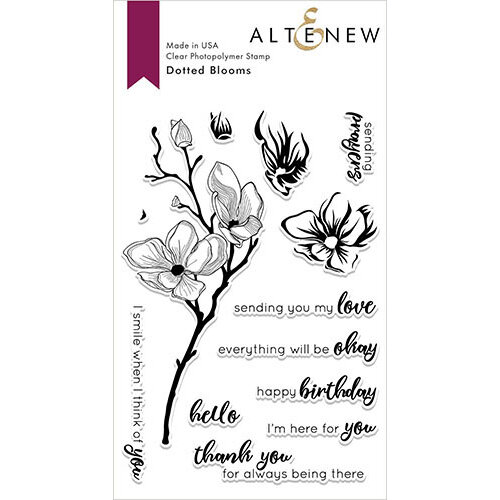 Altenew - Clear Photopolymer Stamps - Dotted Blooms