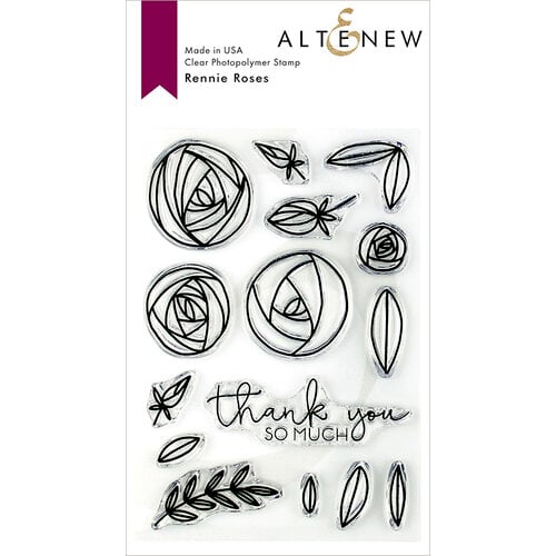Altenew - Clear Photopolymer Stamps - Rennie Roses
