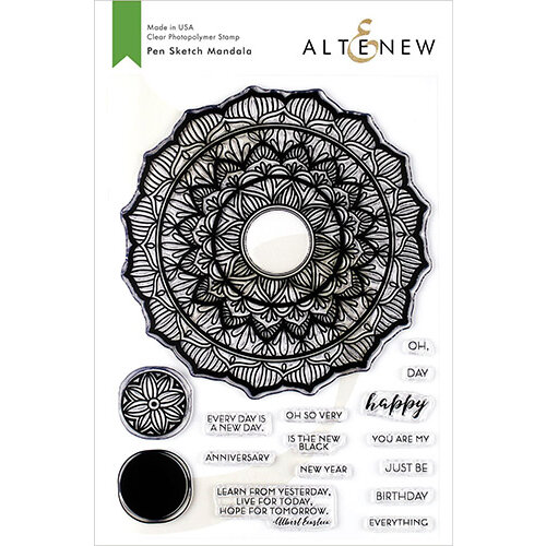 Altenew - Clear Photopolymer Stamps - Pen Sketch Mandala