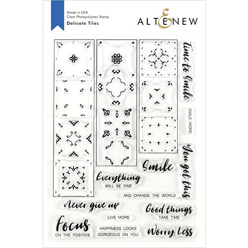 Altenew - Clear Photopolymer Stamps - Delicate Tiles