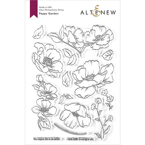 Altenew - Clear Photopolymer Stamps - Poppy Garden