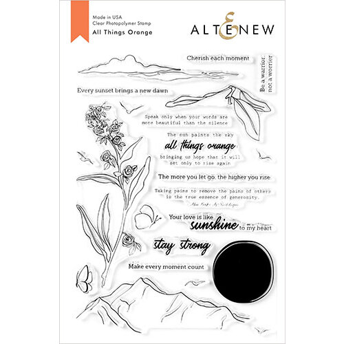Altenew - Clear Photopolymer Stamps - All Things Orange