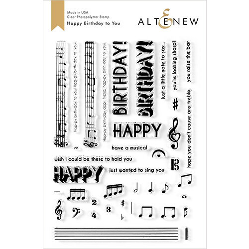 Altenew - Clear Photopolymer Stamps - Happy Birthday to You
