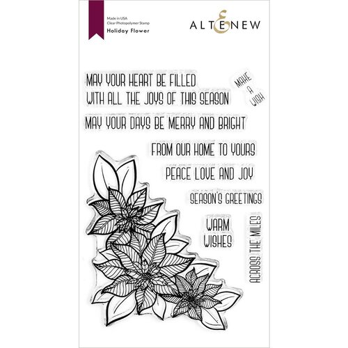 Altenew - Clear Photopolymer Stamps - Holiday Flower