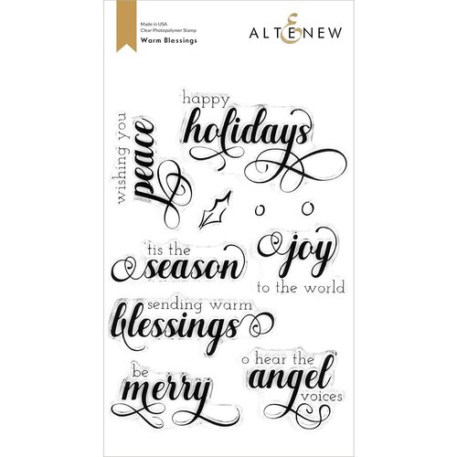 Altenew - Clear Photopolymer Stamps - Warm Blessings