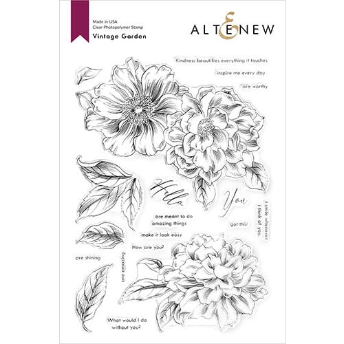Altenew - Clear Photopolymer Stamps - Vintage Garden