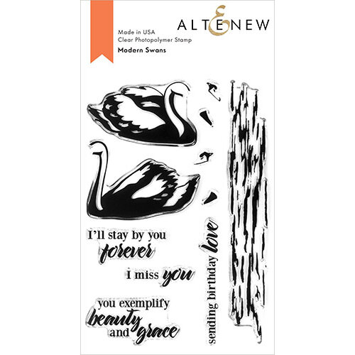 Altenew - Clear Photopolymer Stamps - Modern Swans