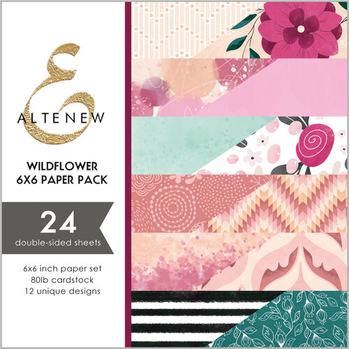Altenew - Wildflower Collection - 6 x 6 Paper Pack - 24 Sheets