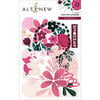 Altenew - Wildflower Collection - Die Cut Cardstock Pieces - Ephemera - Pink Posy