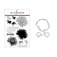 Altenew - Die and Clear Acrylic Stamp Set - Build A Flower - Aster