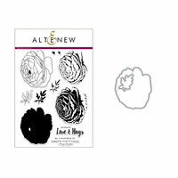 Altenew - Die and Clear Acrylic Stamp Set - Build A Flower - Ranunculus