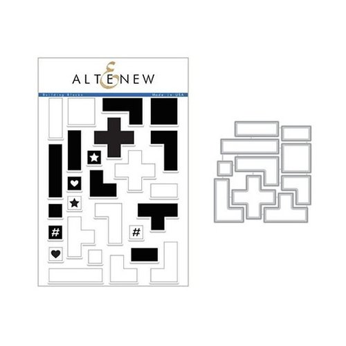 Altenew - Die and Clear Acrylic Stamp Set - Building Blocks