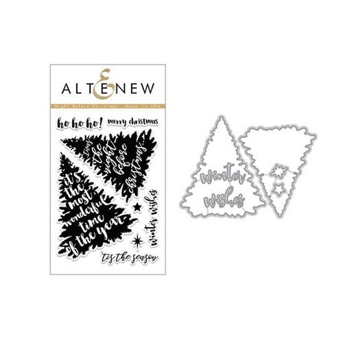 Altenew - Christmas - Die and Clear Acrylic Stamp Set - Night Before Christmas