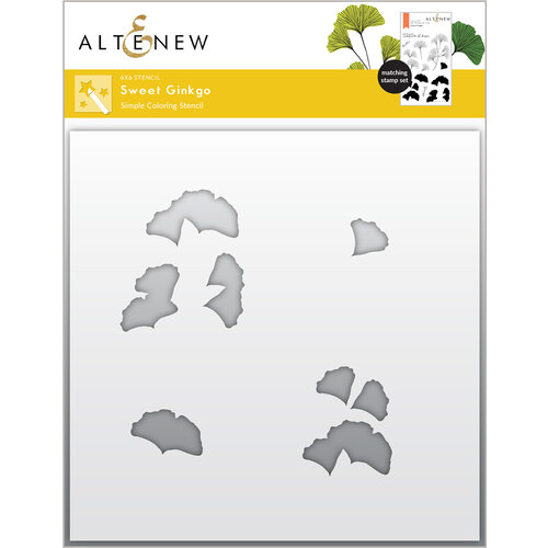 Altenew - Simple Coloring Stencil - Sweet Ginkgo