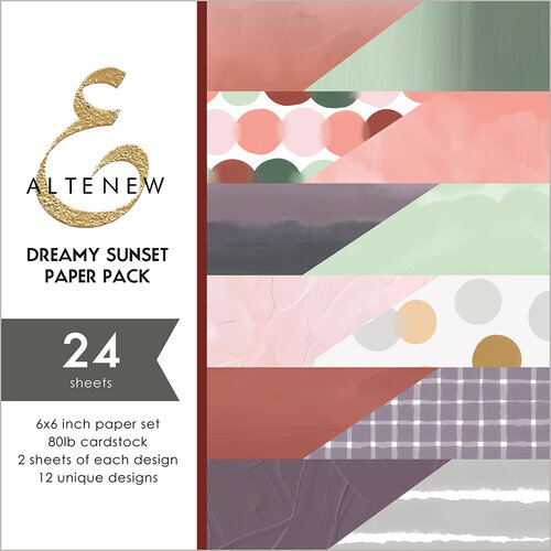 Altenew - Dreamy Sunset - 6 x 6 Paper Pack - 24 Sheets