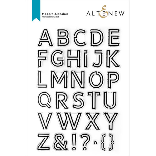 Altenew - Clear Photopolymer Stamps - Modern Alphabet