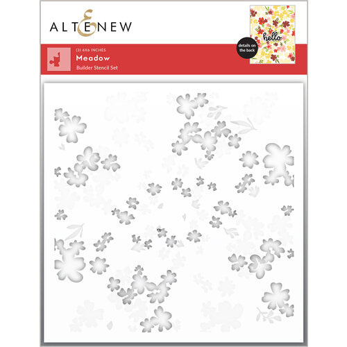 Altenew - Builder Stencil - 3 in 1 Set - Meadow