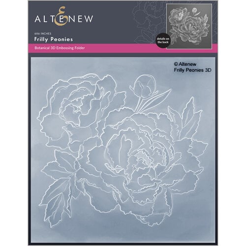 Altenew - Embossing Folder - 3D - Frilly Peonies