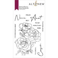 Altenew - Clear Photopolymer Stamps - Paint A Flower - Rosa Floribunda