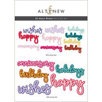 Altenew - Dies - All About Wishes Word