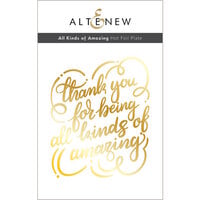 Altenew - Hot Foil Plate - All Kinds of Amazing