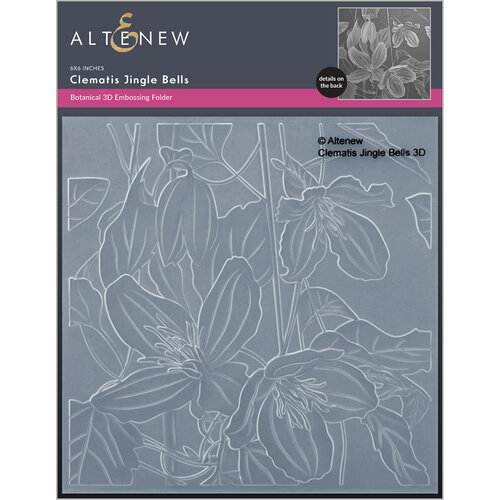 Altenew - Embossing Folder - 3D - Clematis Jingle Bells