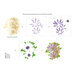 Altenew - Simple Coloring Stencil - 3 in 1 Set - Vibrant Florals