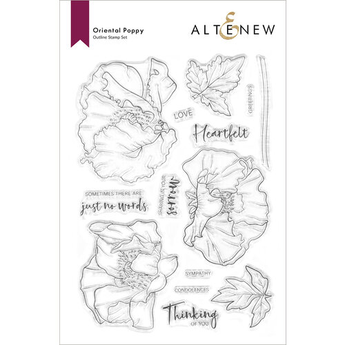 Altenew - Clear Photopolymer Stamps - Oriental Poppy