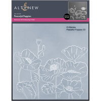 Altenew - Embossing Folder - 3D - Peaceful Poppies