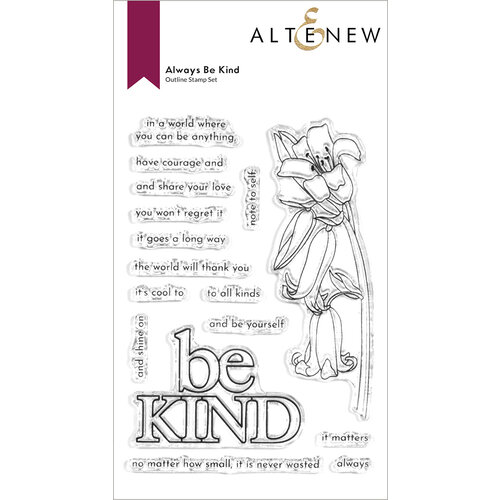 Altenew - Clear Photopolymer Stamps - Always Be Kind