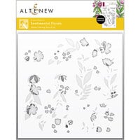 Altenew - Simple Coloring Stencil - 2 in 1 Set - Sentimental Florals