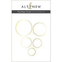 Altenew - Hot Foil Plate - Fine Rings Circles