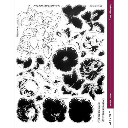 Altenew - Clear Photopolymer Stamps - Bountiful Bouquet