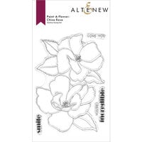 Altenew - Clear Photopolymer Stamps - Paint A Flower - China Rose