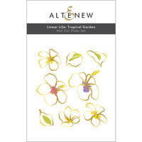 Altenew - Hot Foil Plate - Linear Life Tropical Garden