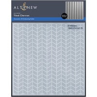 Altenew - Embossing Folder - Tiled Chevron