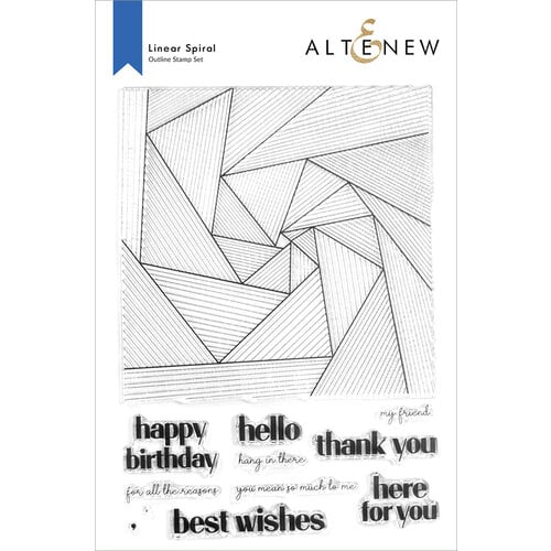 Altenew - Clear Photopolymer Stamps - Linear Spiral