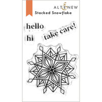 Altenew - Clear Photopolymer Stamps - Stacked Snowflake
