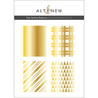 Altenew - Hot Foil Plate - 4 in 1 Set - Tiny Festive Patterns