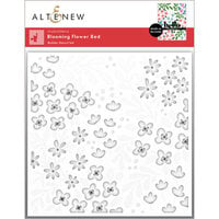 Altenew - Builder Stencil - 3 in 1 Set - Blooming Flower Bed