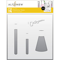Altenew - Simple Coloring Stencil - Chemistry Vases