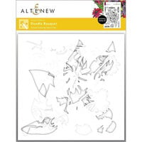 Altenew - Simple Coloring Stencil - 5 in 1 Set - Doodle Bouquet
