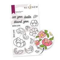 Altenew - Clear Photopolymer Stamps - Enamel Flowers