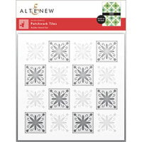 Altenew - Builder Stencil - 2 in 1 Set - Patchwork Tiles