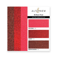 Altenew - Glitter Gradient Cardstock Set - Brilliant Red