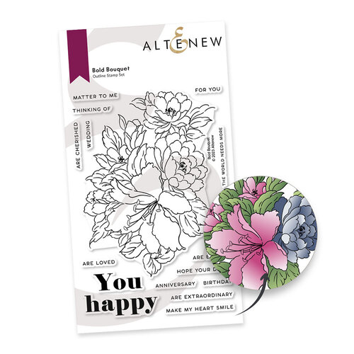 Altenew - Clear Photopolymer Stamps - Bold Bouquet