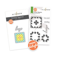 Altenew - Mini Delight- Clear Photopolymer Stamps and Dies - Granny Squares