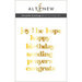 Altenew - Hot Foil Plate - Versatile Greetings - Set Two