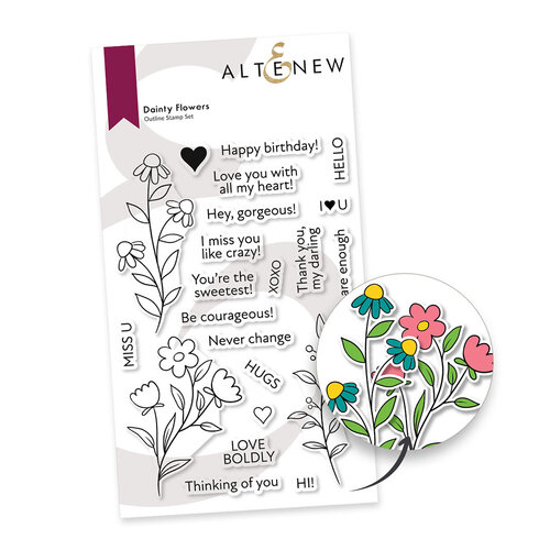 Altenew - Clear Photopolymer Stamps - Dainty Flowers