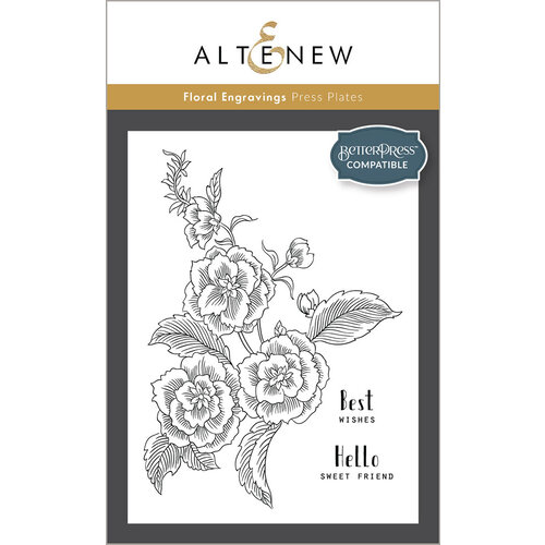 Altenew - Press Plates - Floral Engravings